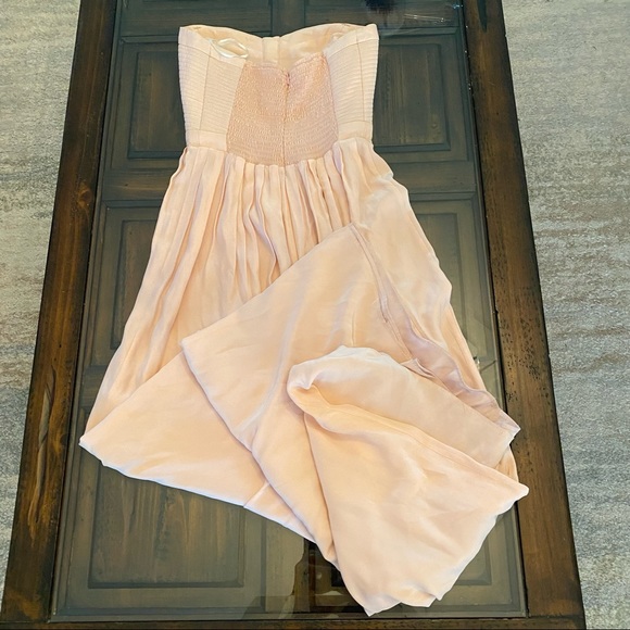 Parker Black Blush Pink Silk Gown - Picture 14 of 15